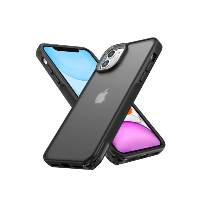 Newface iPhone 11 Kılıf Elegant Kapak - Siyah