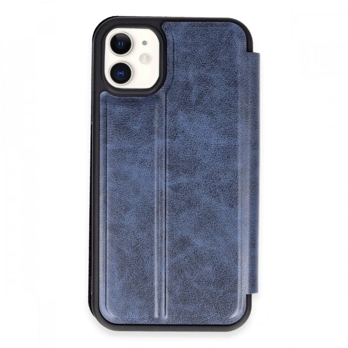 Newface iPhone 11 Kılıf Flip Cover - Lacivert