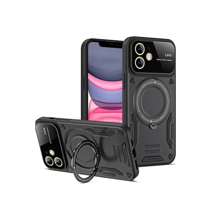Newface iPhone 11 Kılıf Joy Lens Standlı Kapak