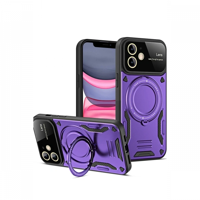 Newface iPhone 11 Kılıf Joy Lens Standlı Kapak