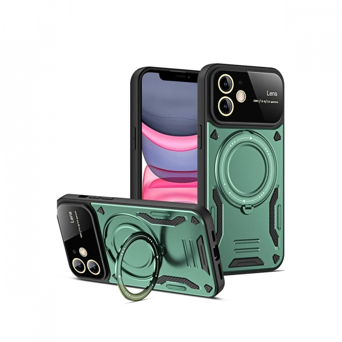 Newface iPhone 11 Kılıf Joy Lens Standlı Kapak