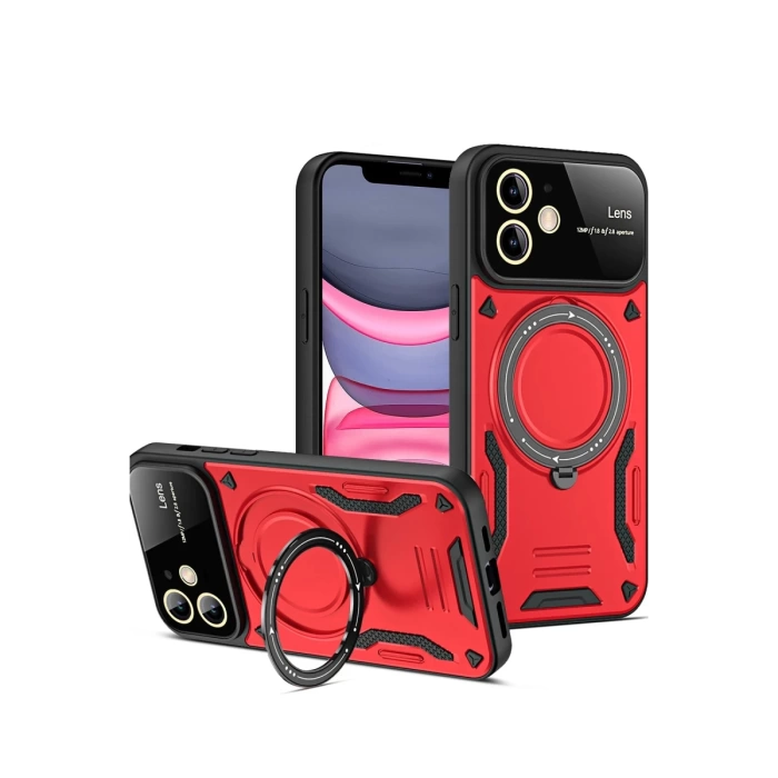 Newface iPhone 11 Kılıf Joy Lens Standlı Kapak