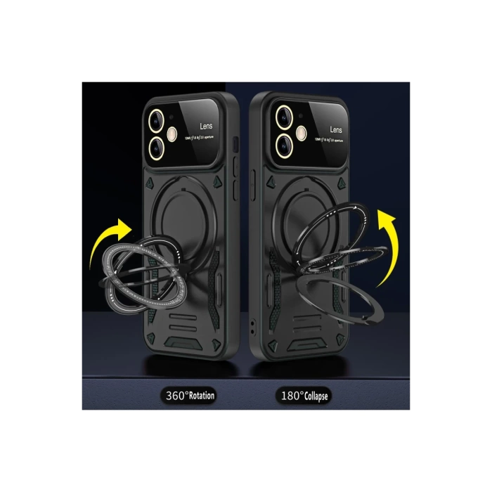 Newface iPhone 11 Kılıf Joy Lens Standlı Kapak