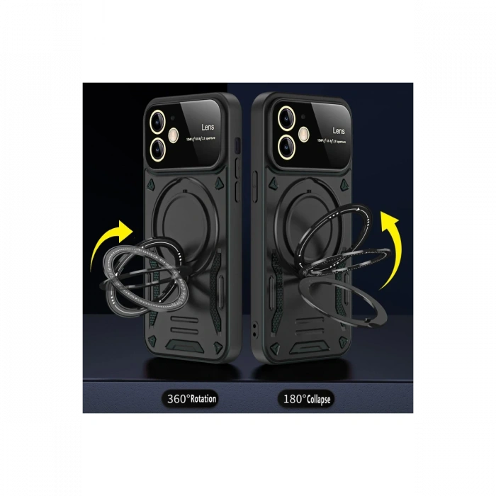 Newface iPhone 11 Kılıf Joy Lens Standlı Kapak