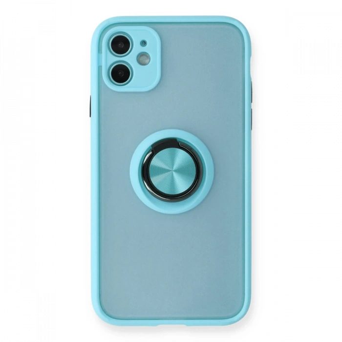 Newface iPhone 11 Kılıf Montreal Yüzüklü Silikon Kapak