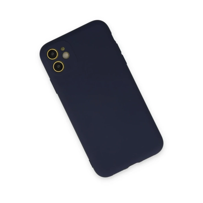 Newface iPhone 11 Kılıf Nano içi Kadife Silikon - Lacivert