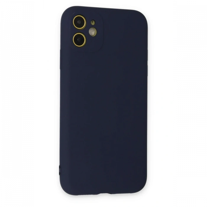 Newface iPhone 11 Kılıf Nano içi Kadife Silikon - Lacivert