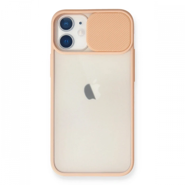 Newface iPhone 11 Kılıf Palm Buzlu Kamera Sürgülü Silikon