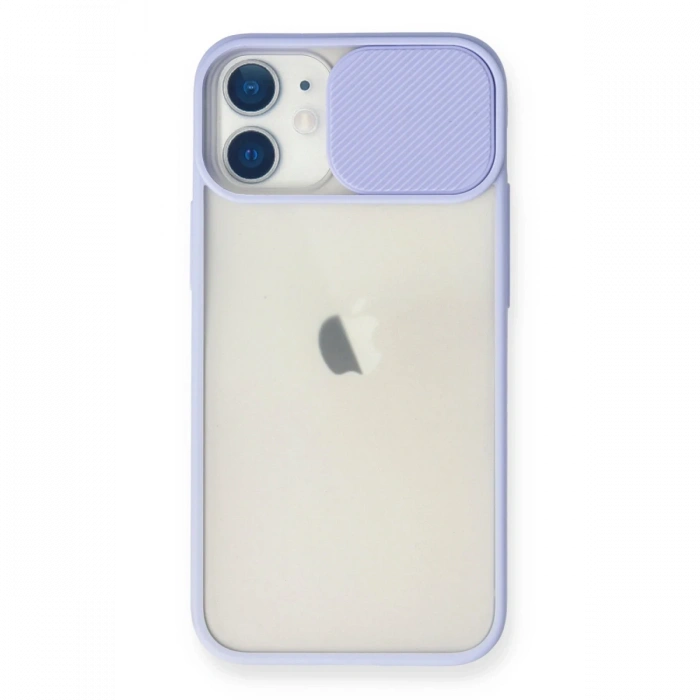 Newface iPhone 11 Kılıf Palm Buzlu Kamera Sürgülü Silikon