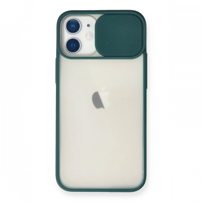 Newface iPhone 11 Kılıf Palm Buzlu Kamera Sürgülü Silikon