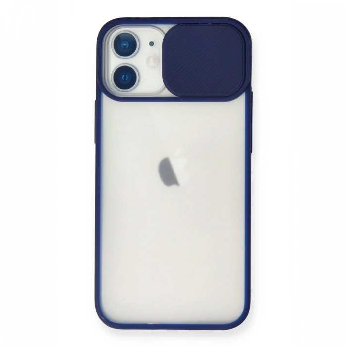 Newface iPhone 11 Kılıf Palm Buzlu Kamera Sürgülü Silikon