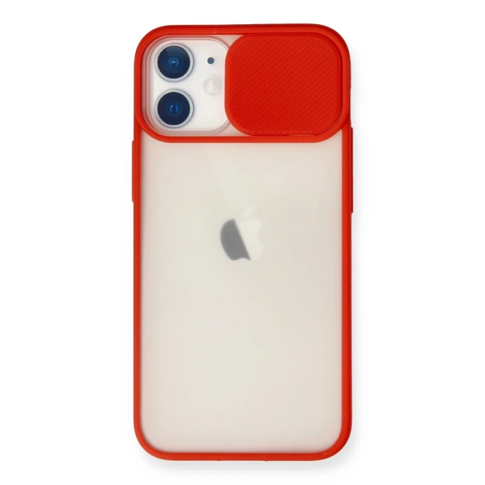 Newface iPhone 11 Kılıf Palm Buzlu Kamera Sürgülü Silikon