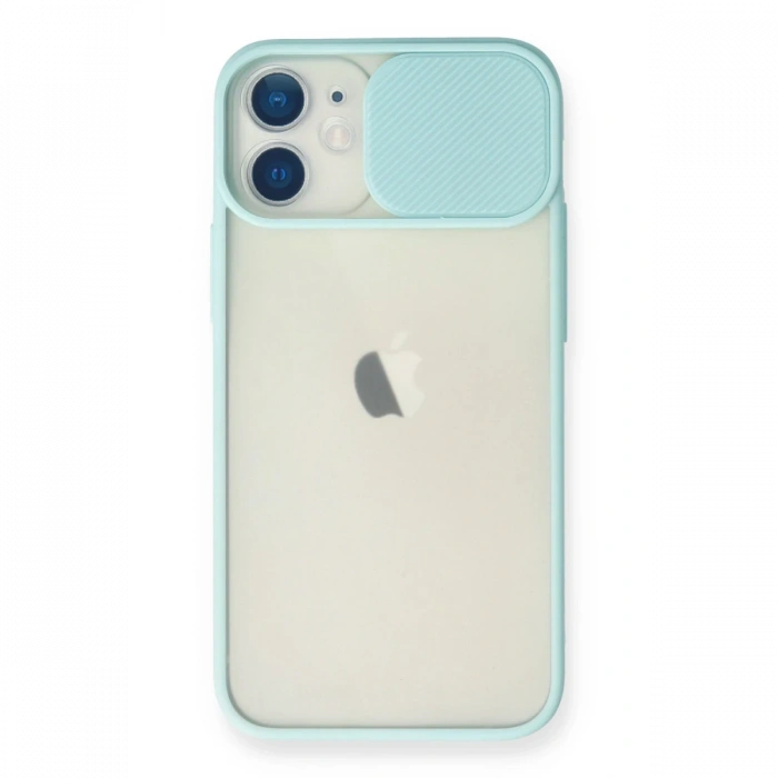 Newface iPhone 11 Kılıf Palm Buzlu Kamera Sürgülü Silikon
