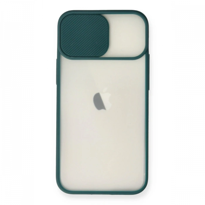 Newface iPhone 11 Kılıf Palm Buzlu Kamera Sürgülü Silikon