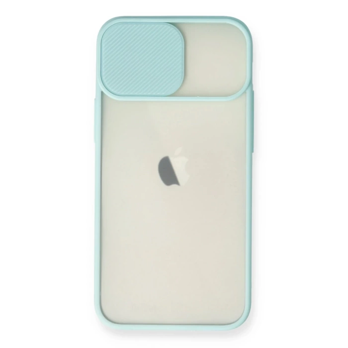 Newface iPhone 11 Kılıf Palm Buzlu Kamera Sürgülü Silikon