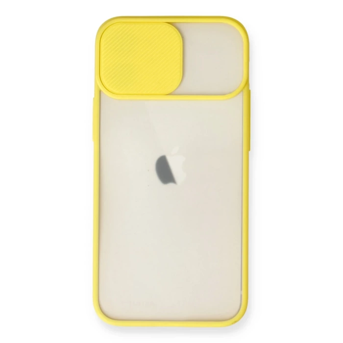Newface iPhone 11 Kılıf Palm Buzlu Kamera Sürgülü Silikon