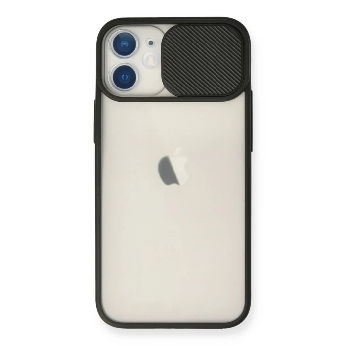 Newface iPhone 11 Kılıf Palm Buzlu Kamera Sürgülü Silikon