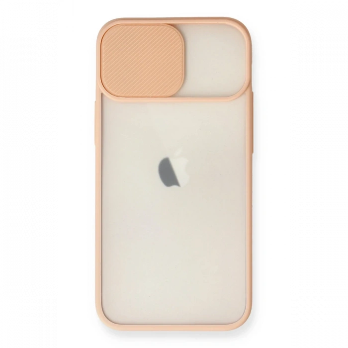 Newface iPhone 11 Kılıf Palm Buzlu Kamera Sürgülü Silikon
