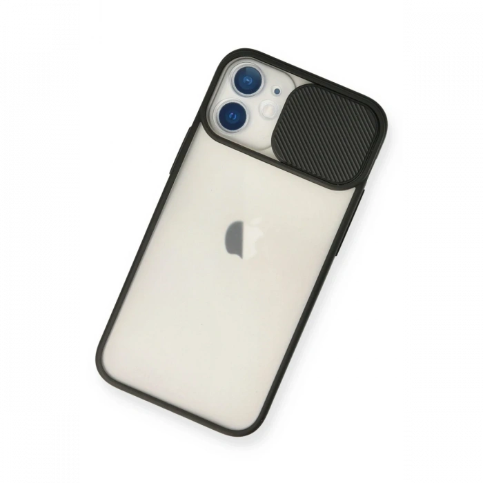Newface iPhone 11 Kılıf Palm Buzlu Kamera Sürgülü Silikon