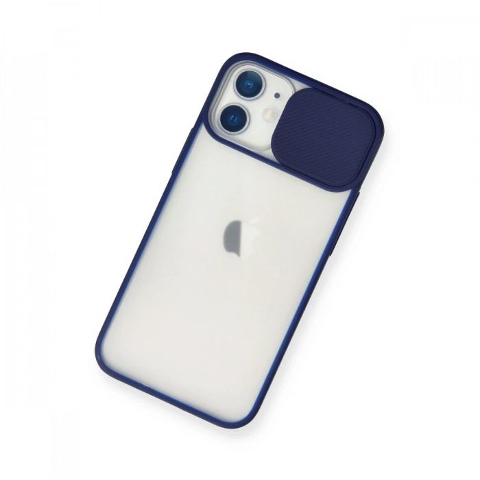 Newface iPhone 11 Kılıf Palm Buzlu Kamera Sürgülü Silikon