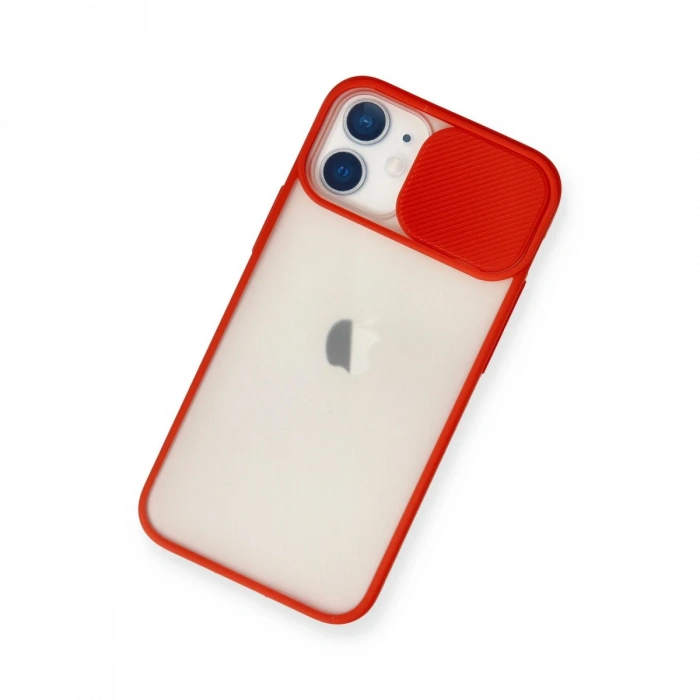 Newface iPhone 11 Kılıf Palm Buzlu Kamera Sürgülü Silikon