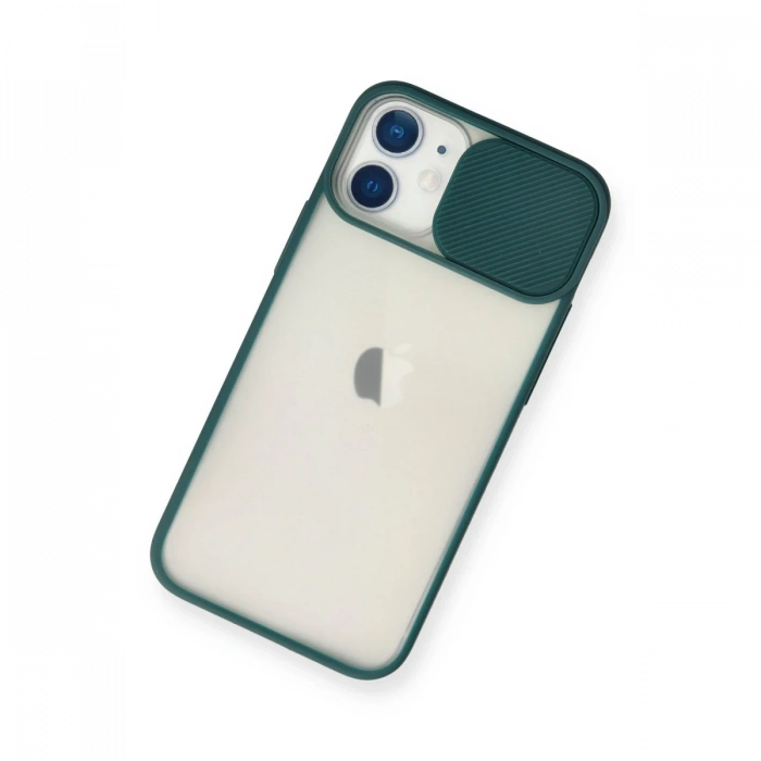 Newface iPhone 11 Kılıf Palm Buzlu Kamera Sürgülü Silikon