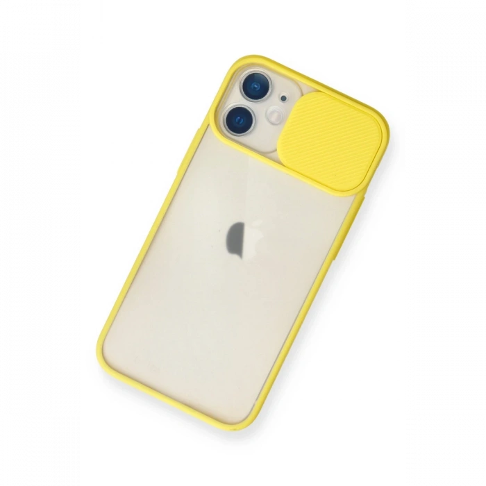 Newface iPhone 11 Kılıf Palm Buzlu Kamera Sürgülü Silikon