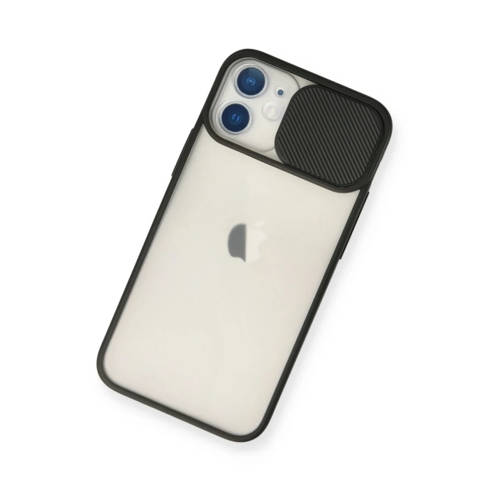 Newface iPhone 11 Kılıf Palm Buzlu Kamera Sürgülü Silikon