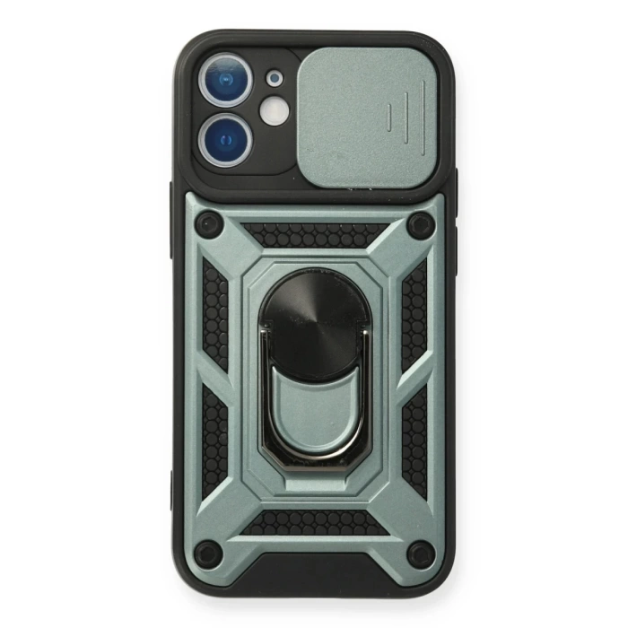 Newface iPhone 11 Kılıf Pars Lens Yüzüklü Silikon