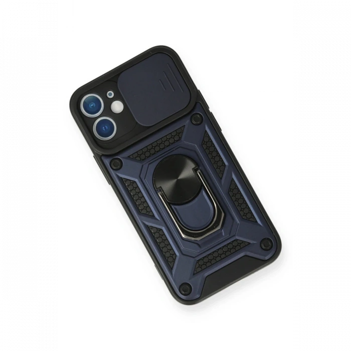 Newface iPhone 11 Kılıf Pars Lens Yüzüklü Silikon