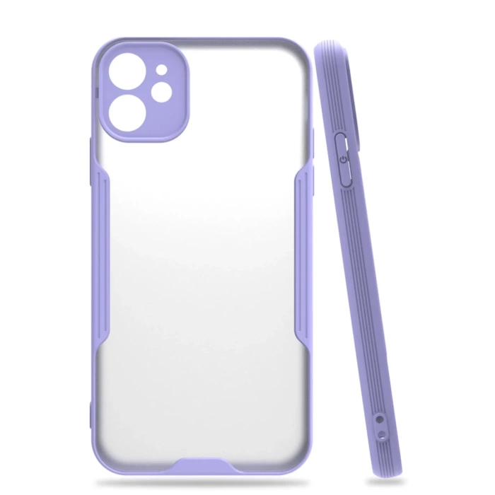 Newface iPhone 11 Kılıf Platin Silikon - Lila
