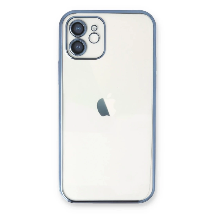 Newface iPhone 11 Kılıf Razer Lensli Silikon - Açık Mavi