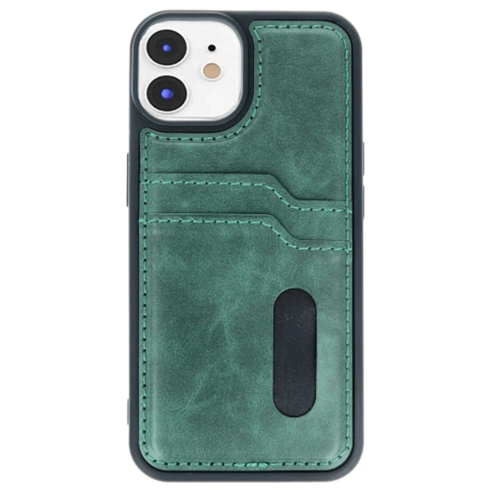 Newface iPhone 11 Kılıf Sara Kartvizitli Deri Kılıf
