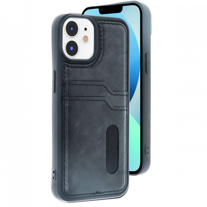 Newface iPhone 11 Kılıf Sara Kartvizitli Deri Kılıf