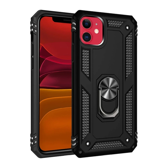 Newface iPhone 11 Kılıf Sofya Yüzüklü Silikon Kapak