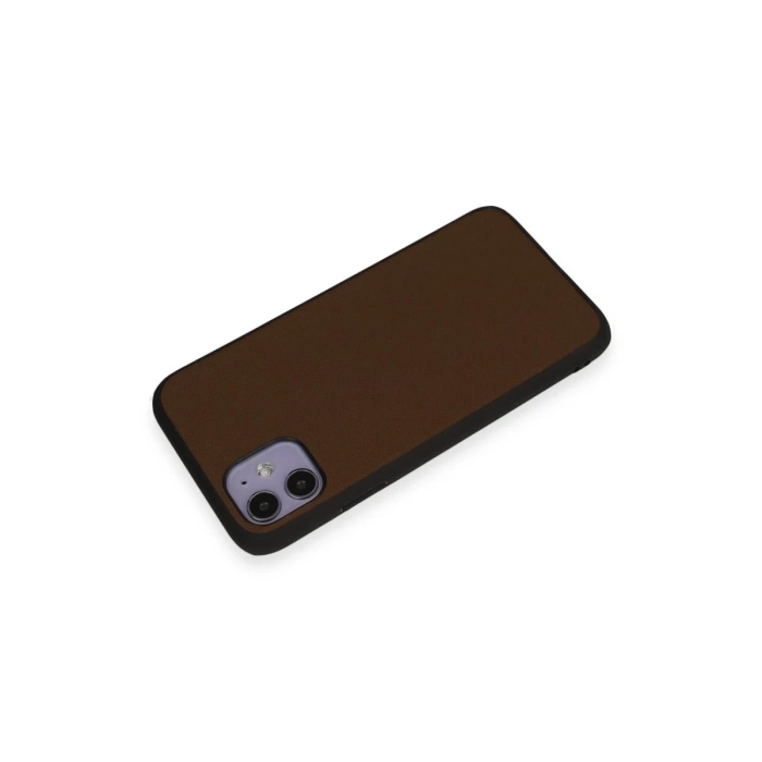 Newface iPhone 11 Kılıf Taft Kapak - Kahverengi