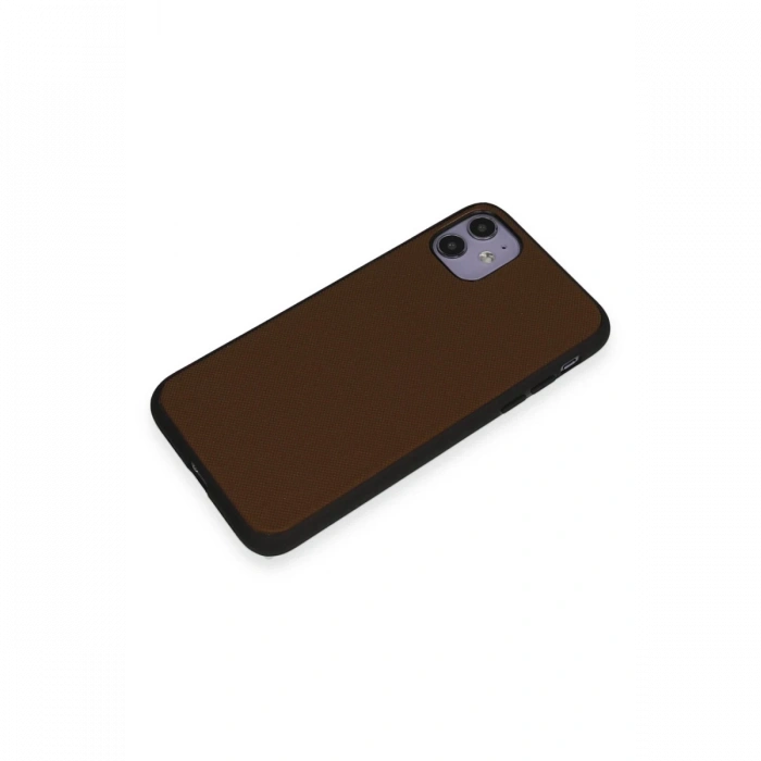 Newface iPhone 11 Kılıf Taft Kapak - Kahverengi