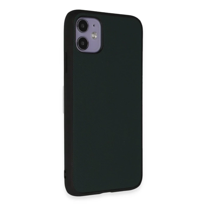 Newface iPhone 11 Kılıf Taft Kapak - Koyu Yeşil