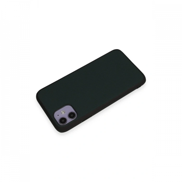 Newface iPhone 11 Kılıf Taft Kapak - Koyu Yeşil