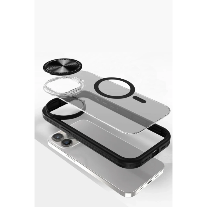 Newface iPhone 11 Kılıf Teleskop Lens Magsafe Silikon Kapak - Pembe