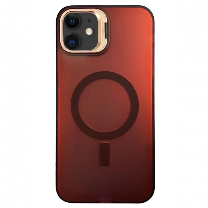 Newface iPhone 11 Primera Magsafe Standlı Kapak - Bordo