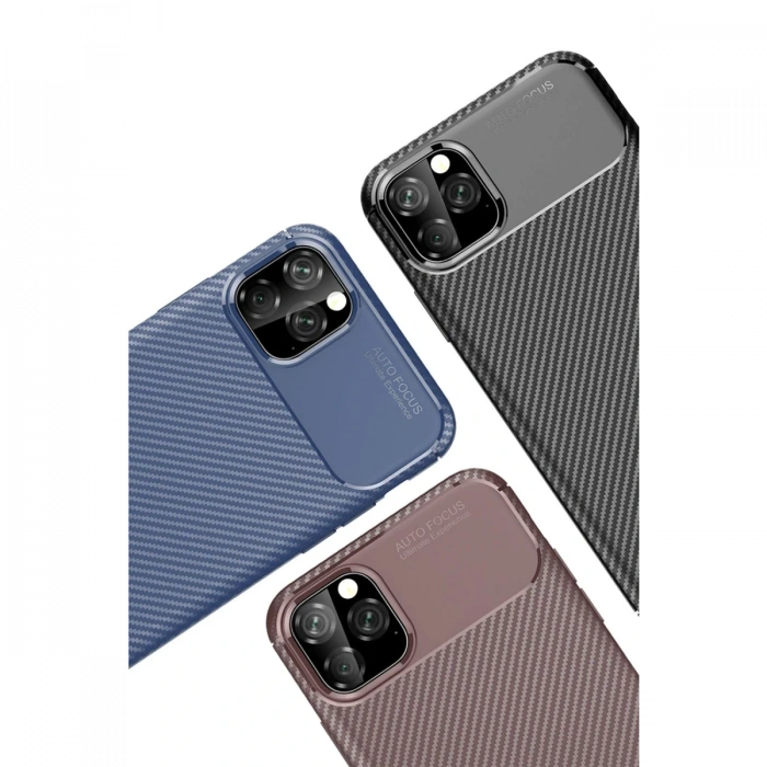 Newface iPhone 11 Pro Kılıf Auto Focus Karbon Kapak