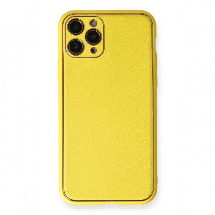 Newface iPhone 11 Pro Kılıf Coco Deri Silikon Kapak
