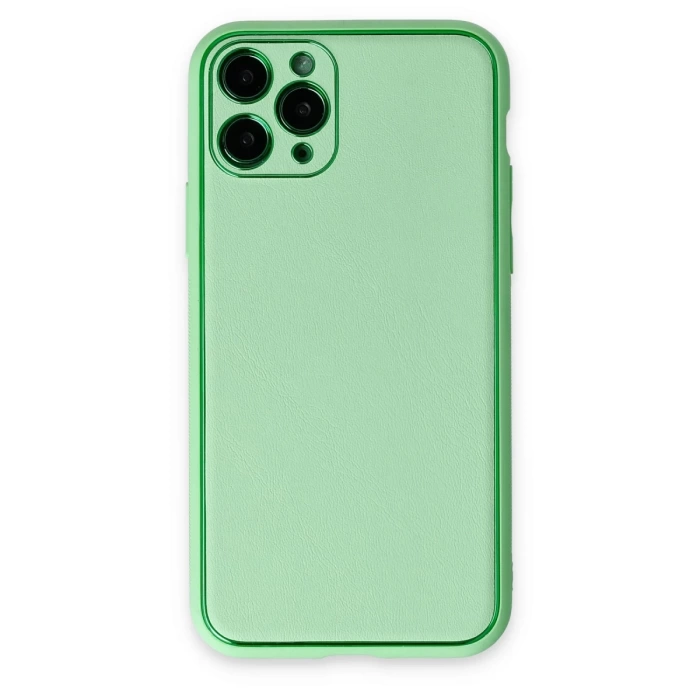 Newface iPhone 11 Pro Kılıf Coco Deri Silikon Kapak