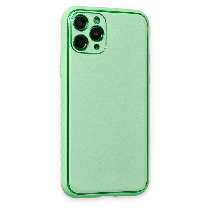 Newface iPhone 11 Pro Kılıf Coco Deri Silikon Kapak