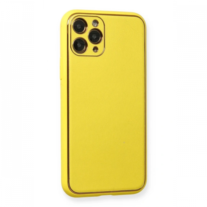 Newface iPhone 11 Pro Kılıf Coco Deri Silikon Kapak