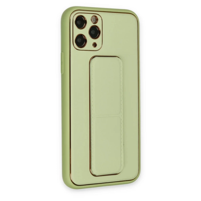 Newface iPhone 11 Pro Kılıf Coco Deri Standlı Kapak