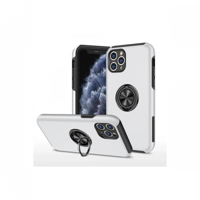 Newface iPhone 11 Pro Kılıf Elit Yüzüklü Kapak