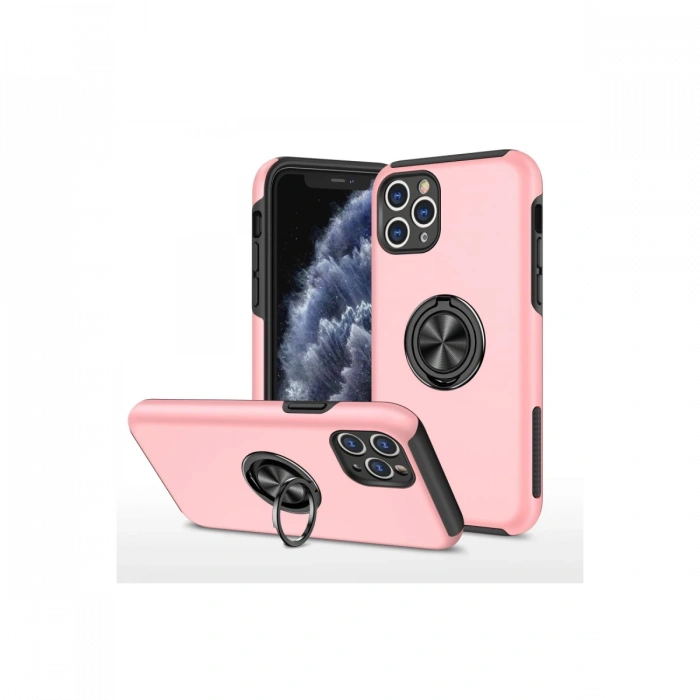 Newface iPhone 11 Pro Kılıf Elit Yüzüklü Kapak