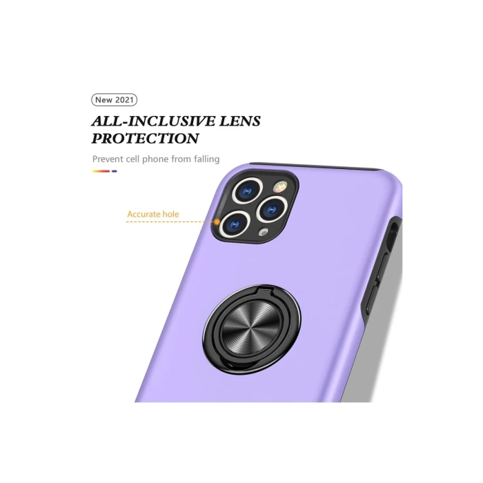 Newface iPhone 11 Pro Kılıf Elit Yüzüklü Kapak